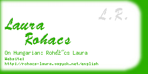 laura rohacs business card